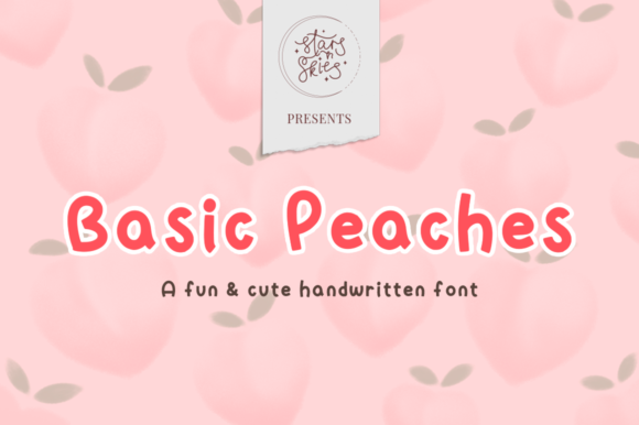 Basic Peaches: A Sweet Handwritten Font for Web Designers