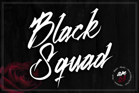 Black Squad: A Bold Script Font for Striking Brand Identities