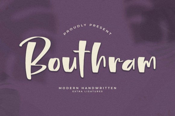 Bouthram: A Modern Handwritten Font for Editorial Elegance