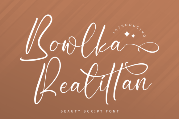 Bowlka Realittan: A Beauty Script Font That Elevates Brand Identity