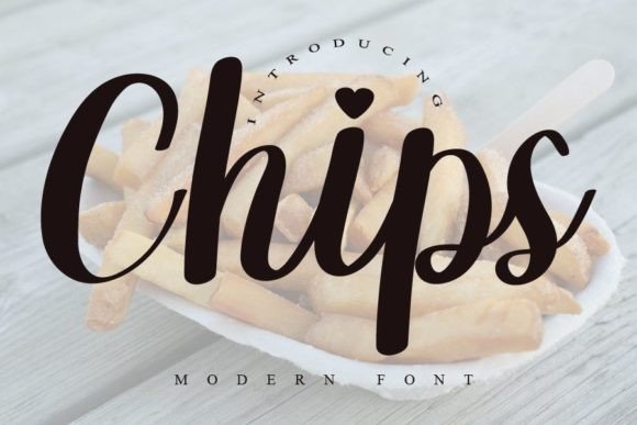 Chips: A Versatile Script Font for Modern Editorial Design