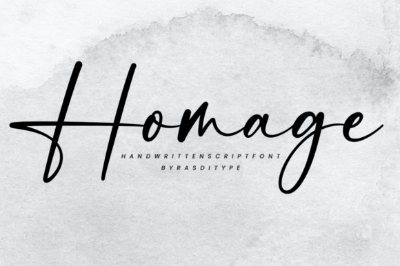 Elegant Script Font for Business Branding: Homage