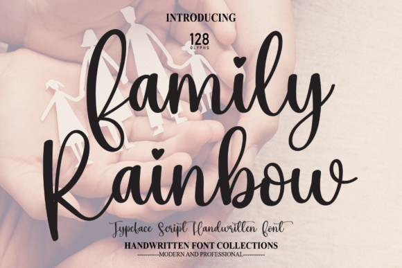 Family Rainbow: A Versatile Handwritten Font for Modern Editorial Design