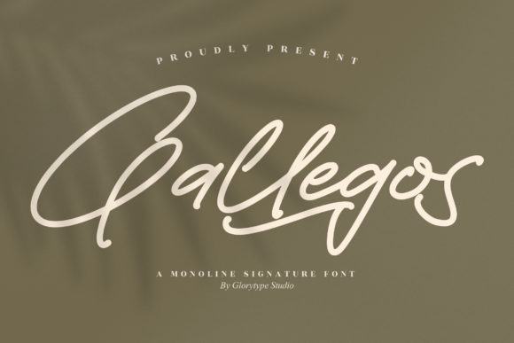 Gallegos: A Monoline Signature Font That Elevates Brand Identity