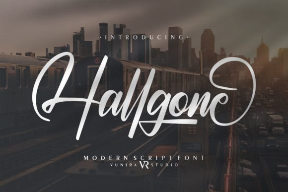 Hallgone: A Script Font That Elevates Editorial Design