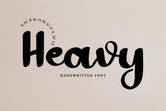 Heavy: A Bold Handwritten Font for Impactful Marketing Design