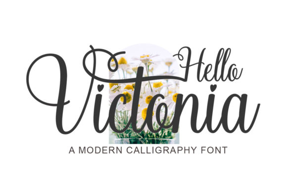 Hello Victonia: A Chic Script Font for Handmade Labels, Invitations, and More