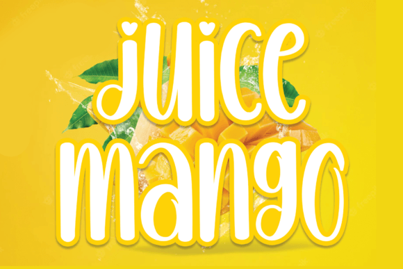 Juice Mango: A Handwritten Font That Elevates Campaign Visuals with Casual Charm