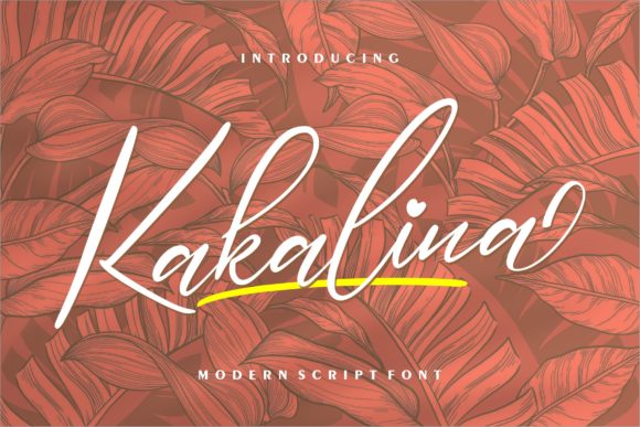Kakalina: A Sweet & Elegant Script Font for Romantic Branding Projects