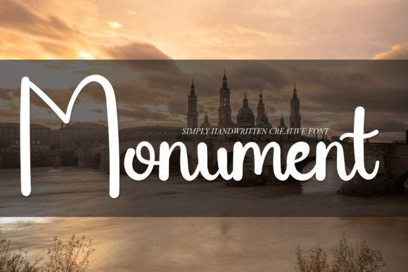 Monument: A Sweet Handwritten Font for Crafters and Makers