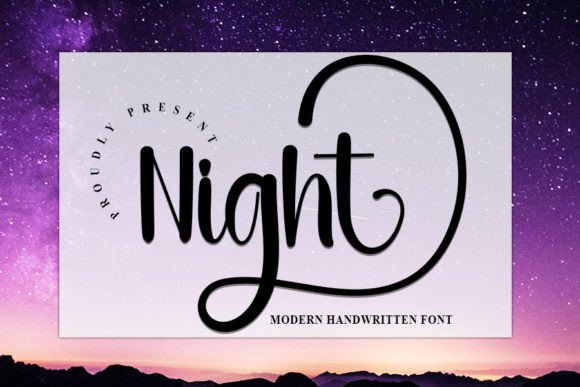 Night: A Handwritten Font That Elevates Brand Identity