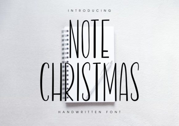 Note Christmas: A Whimsical Handwritten Font for Modern Web Design