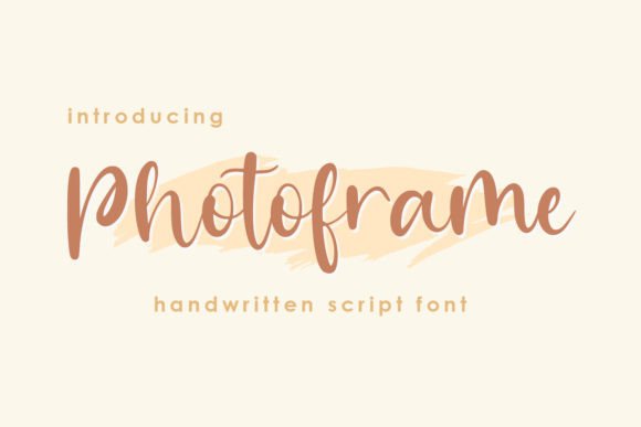 Photoframe: A Handwritten Script Font for Modern Marketing and Digital Design