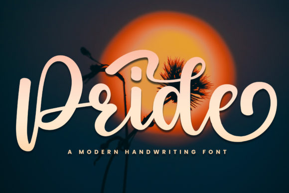 Pride: A Luxurious Handwritten Font for Business Branding