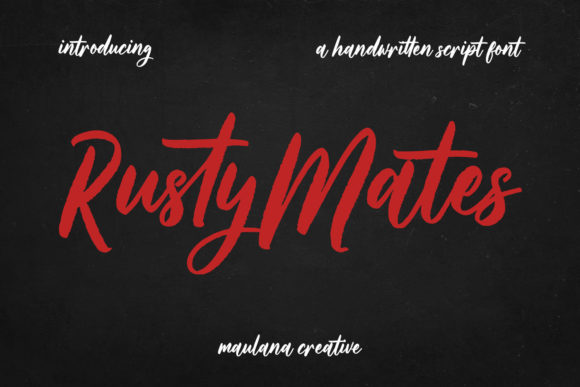 Rusty Mates: A Handwritten Script Font for Modern Web Design