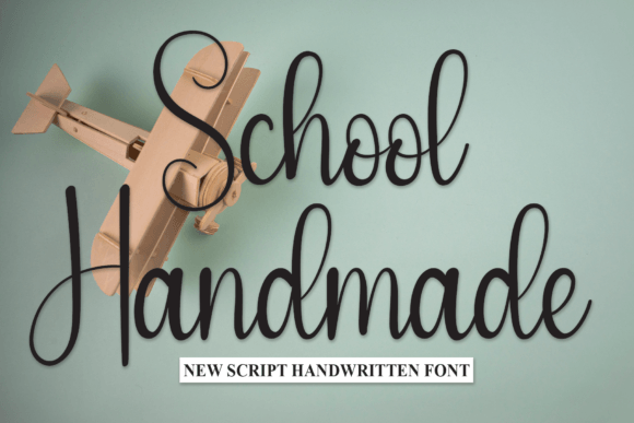 School Handmade: A Charming Handwritten Font for Editorial Design