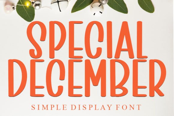 Special December: A Handwritten Font for Elegant Craft and Product Designs