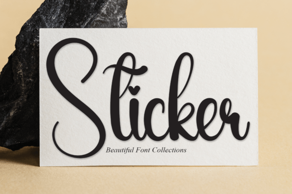 Sticker: A Sweet Script Font for Editorial Design and Digital Publishing