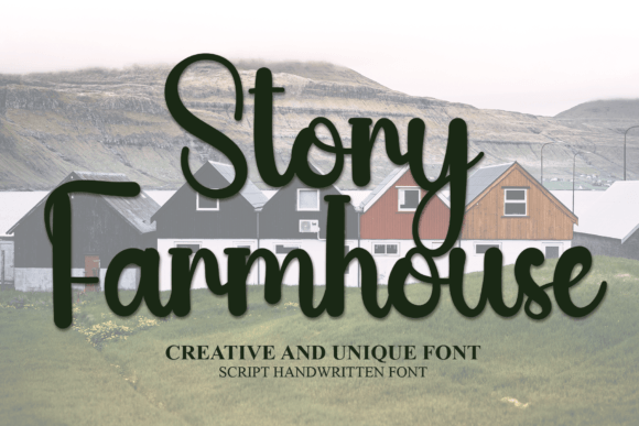 Story Farmhouse: A Joyful Handwritten Font for Editorial Design