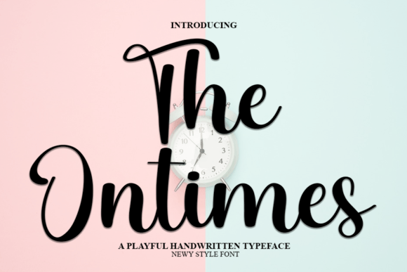 The Ontimes: A Handwritten Font That Adds Personality to Brand Design