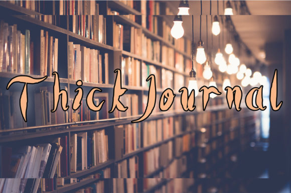 Thick Journal Font: A Handwritten Typeface for Cohesive Branding