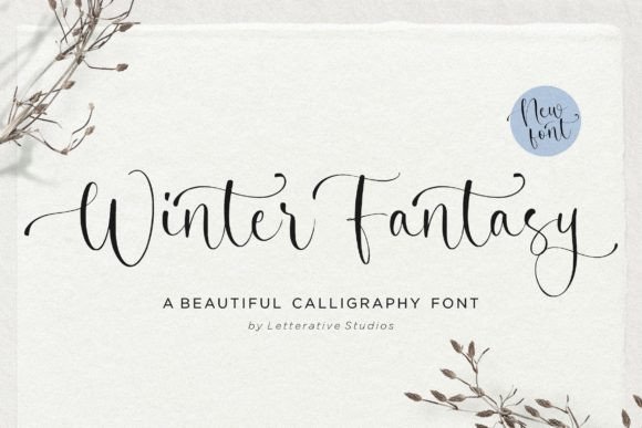 Winter Fantasy: A Calligraphy Font That Elevates Branding Projects